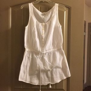 J Crew Cotton White Beach Cover Up